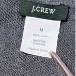 J.Crew Gray Linen Knit Cardigan with Pockets size Medium Photo 8