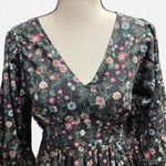 Cara Cara Black Floral Ruffled Dress Size XS Photo 1