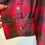 American Eagle  Outfitters Plaid Flannel Shirt Womens Med‎ Boyfriend Fit Trendy # Photo 4