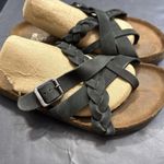 White Mountain Footbeds Harrington Black Boho Outdoor Leather Cork Sandals Sz 8 Photo 1