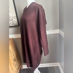 Vince Camuto NWT Women's Drop Shoulder Sweater long sleeve Midi Dress port Red Large Photo 3