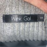Gray Wink Gal Cowel Neck Sweater Size Small Photo 5