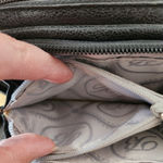 Brighton  Black Leather Mini Chain Strap Crossbody Evening Purse Silver‎ Buckle Photo 13