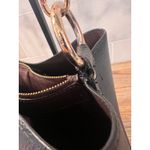 Coach Town Bucket Bag Black Pebbled Leather 9122 Gold Hardware Photo 8