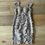 Camille La Vie  Short Shimmer Dress With Beading And Tiered Skirt Size 4 Photo 1
