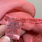 Moon Crochet Overlay Sleeveless Ombre Top Pink Size L Photo 3