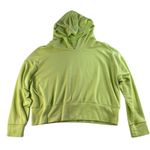 Aerie Offline XL Cropped Hoodie Lime Neon Green Pullover Sweatshirt Women’s Photo 0