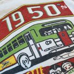 Vintage 80s Distressed Amjays 1950s Bus Stop Lunchenette Sweatshirt Size M/L White Photo 3