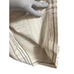 Madewell  Cotton Linen Blend Mini Skirt Womens Size 4 Ivory Pinstriped Lined Photo 4