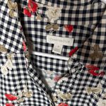 Black and White Sleeveless Fitted Blouse Size 12 Photo 2