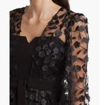 Julia Jordan ‎ Floral Overlay Duster Jacket Jumpsuit Set Black 12 Photo 4