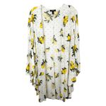 Torrid Plus Size 1X 2X Shrug White Lemons Polka Dot Kimono Gauzy 1798 Photo 1