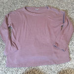pure jill mauve knit crew neck long sleeve pullover top women size L Purple Size L Photo 0