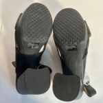 Aerosoles Polina Black Leather Criss Cross Platform Block Heel Sandals 10.5M Photo 5