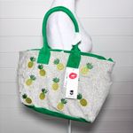 Wildfox Pineapple Gray and Green Crossbody Bag with Adjustable Strap Photo 0