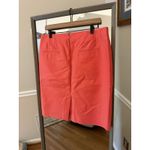 J.Crew Coral Cotton Pencil Skirt Size 12 Pink Photo 1