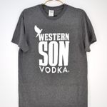 Western Son Vodka Logo Grey Gray Unisex Crewneck T Photo 0