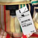 Halogen  X Atlantic-Pacific Womens Blouse Top Striped Colorful 3/4 Sleeve XS Photo 2