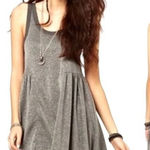 Free People  Beach Dress Womens Small Silver Metallic Cruise Town Tank‎ Mini Photo 0