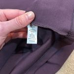 Athleta Purple Midi Longsleeve Crew Neck Ponte Zip Stretch Dress Women Medium Photo 5