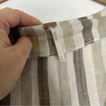 Free People  Women’s Monday Stripe Midi Dress Linen Cotton Size Small Photo 6