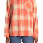 Abound NWT  Oversized plaid Haley Shirt Orange Size Medium Photo 0