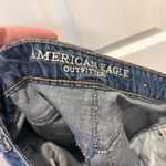 American Eagle Women Skirt Size 4 Blue Denim Patchwork Hi Rise Festival Mini Photo 7