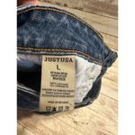 Just USA  Denim Cut Off Shorts Women's Size Large Jean Jorts Frayed Distressed Photo 3