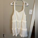 Elegant White Tiered Midi Dress Size XL Photo 2