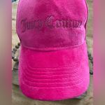 Juicy Couture Women’s OS Hot Pink Velour Diamante’ Logo Trucker Cap Photo 1
