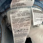 Levi's - Wedgie Straight Distressed Knee Button Fly Denim Jeans Blue Photo 6