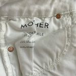 Mother Looker Ankle Fray Jeans Little Miss Innocent White Size 25 Photo 13