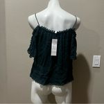 Patrons of Peace  green cold shoulder nwt blouse Photo 3