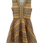 Maje Reinetta Dress Chevron Sleeveless Fit & flare Guipure Lace T2 Medium NWT Photo 1