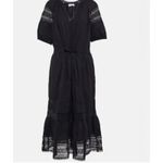 Velvet by Graham & Spencer Andy Short Sleeved Midi Dress Size Medium Blue Photo 2