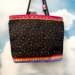 Laurel Burch vintage giant cat tote bag Red Photo 4