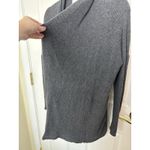 Velvet by Graham & Spencer Open Front Ribbed Cardigan Size XS Dark Gray Pockets Photo 2