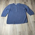 Coldwater Creek  Blue Knit Sweater Size 1X Photo 6