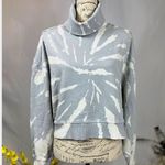 525 America Turtleneck Dolman Sleeves Sweatshirt Gray White L Size L Photo 1
