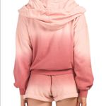 Young Fabulous and Broke Orange Ombre Cotton Blend Cowl Neck Lounge Sweatshirt M Photo 1