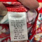 Umgee Red Floral Swing Dress Sleeveless Small Photo 1