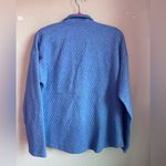 Eddie Bauer Heathered Blue Quilted 1/2 Zip Pullover Sweatshirt Jacket L Photo 6