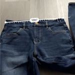 American Eagle American‎ Eagle Dark Wash Mid Rise Curvy Jegging Distressed Jeans Size 4 Short Photo 10