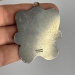 Vintage Enamel Elephant Charm Pendant Taiwan Metal Green Photo 2