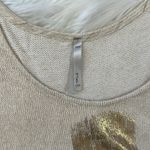 Mono B Women Knitted Tank Top Size Medium Gold Photo 2