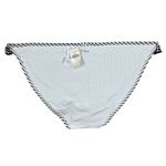 Aerie  Bikini Bottoms Black White Stripe Ruffle Gingham Size M Photo 3