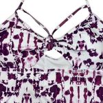 4/$25 BUNDLE SALE! PURPLE WATERCOLOR HALTER ONE PIECE SWIM SUIT WITH CUTOUT! White Size 2X Photo 2