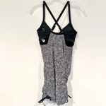 Athleta  Laguna‎ Side Scrunch Tankini Swim Top Women's 32D/DD Black White Photo 5