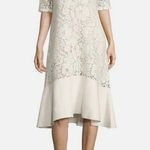 See By Chloe See By Chloé Ruffled Lace Midi Dress Natural White Photo 0