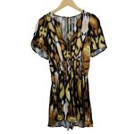 Anthropologie Somerset Romper In Ikat Print Bronze Size XS NWT Photo 1